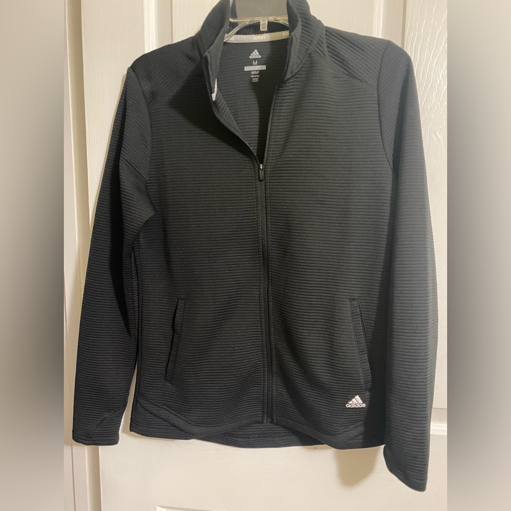Adidas Black Full-Zip Golf Jacket - Picture 4 of 12